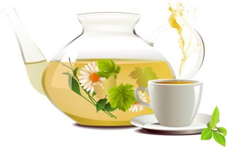 Teapot cups eps vector