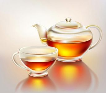 Teapot cups eps vector