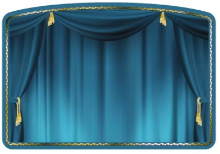 Theater curtain vector
