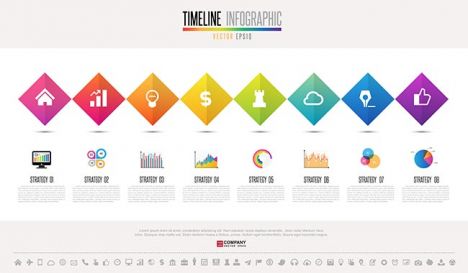 Timeline Infographics Design Template