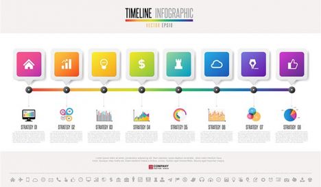 Timeline Infographics Design Template