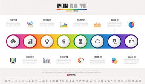 Timeline Infographics Design Template