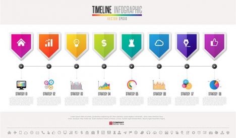 Timeline Infographics Design Template