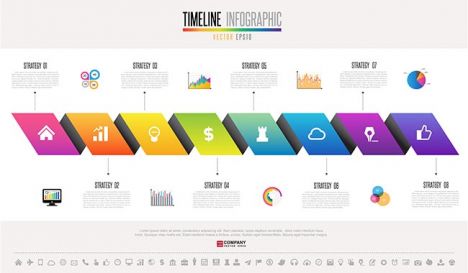 Timeline Infographics Design Template