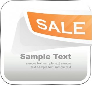 Sales stickers vector design