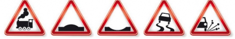 Traffic sign vector