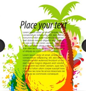 Travel flyer vector design