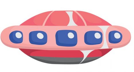 Ufo spaceships vector cartoons