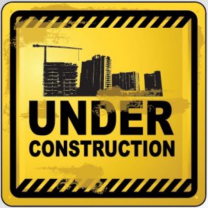 Under construction vector sign