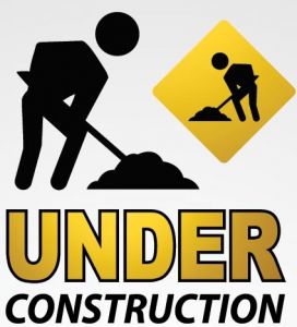 Under construction vector sign