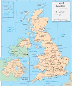 United Kingdom vector map