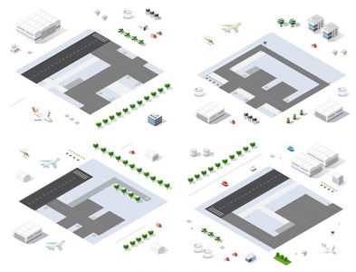 Set of isometric objects