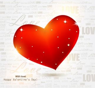 Valentines day vector collage