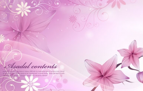 Flower banner design