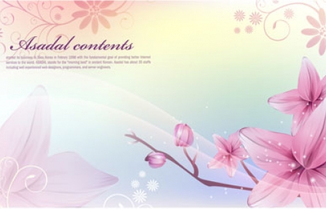 Flower banner design