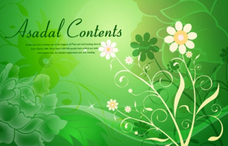 Flower banner design