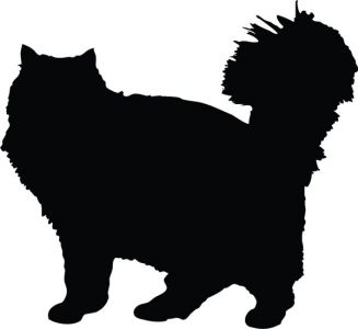 Vector cats silhouette shapes