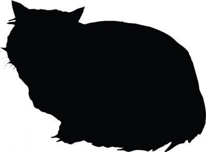 Vector cats silhouette shapes