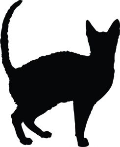 Vector cats silhouette shapes