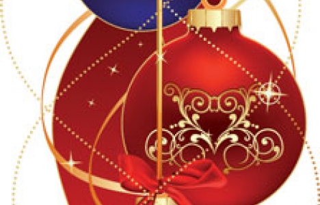 Christmas balls vector