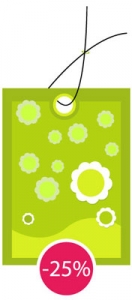 Vector discount label