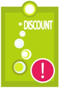 Vector discount label