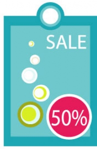 Vector discount label