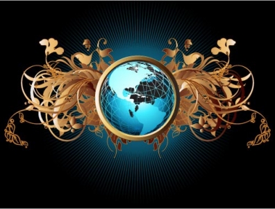 Vector globe background