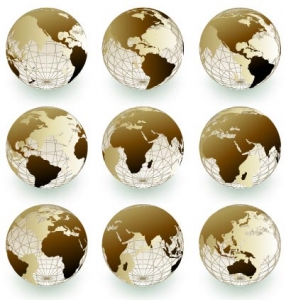 Vector globe background