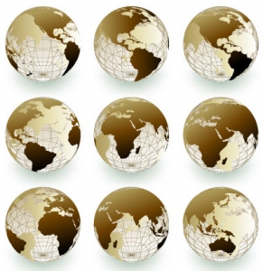 Vector globe model