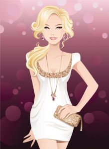 Vectorial fashion girl design