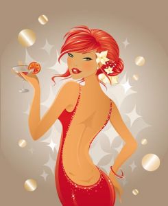 Vectorial fashion girl design