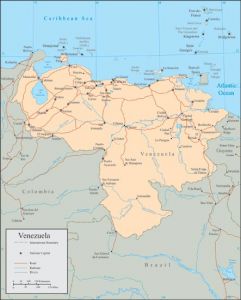 Venezuela vector map