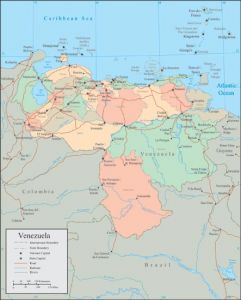 Venezuela vector map