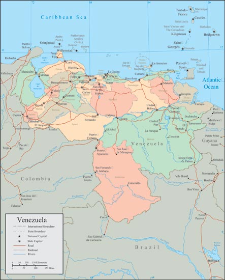 Venezuela Vector Maps