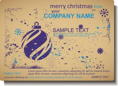 Vintage Christmas vector label design