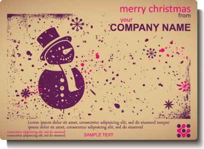 Vintage Christmas vector label template