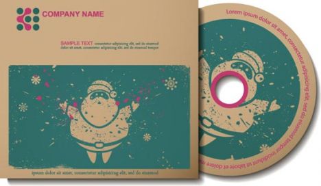 Vintage Christmas vector label template