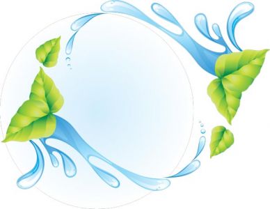 Water splashes frames vector