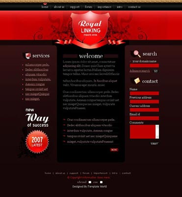 Web design template with code Web design template with code