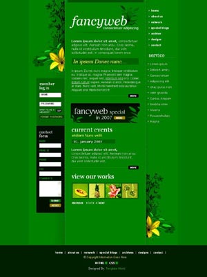Web design template with code Web design template with code