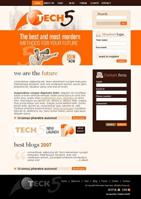 Web design template with code Web design template with code