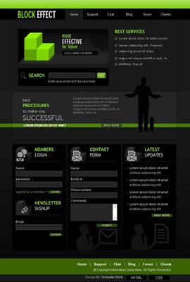 Web design template with code Web design template with code