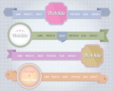 Website header design vector