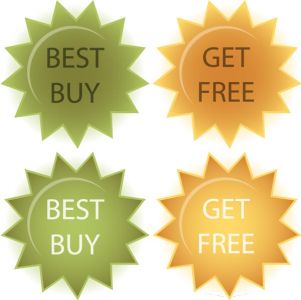 Website sale tags vectors