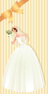 Wedding bride card design