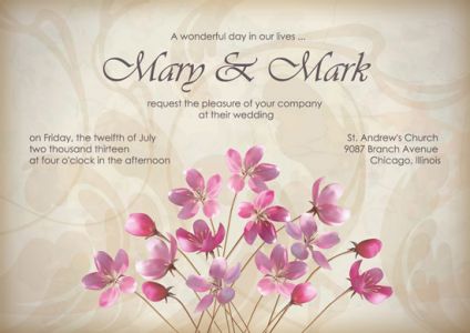 Wedding invitations and cards vectors