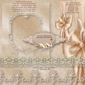 Wedding ornaments frames