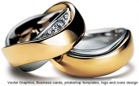 Wedding rings for photoshop