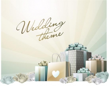 Wedding template vector